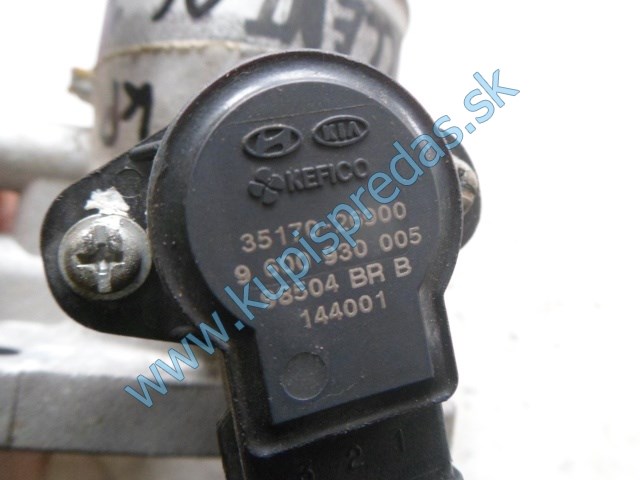 škrtiaca klapka na hyundai accent 1,4i, 35100-26860, 